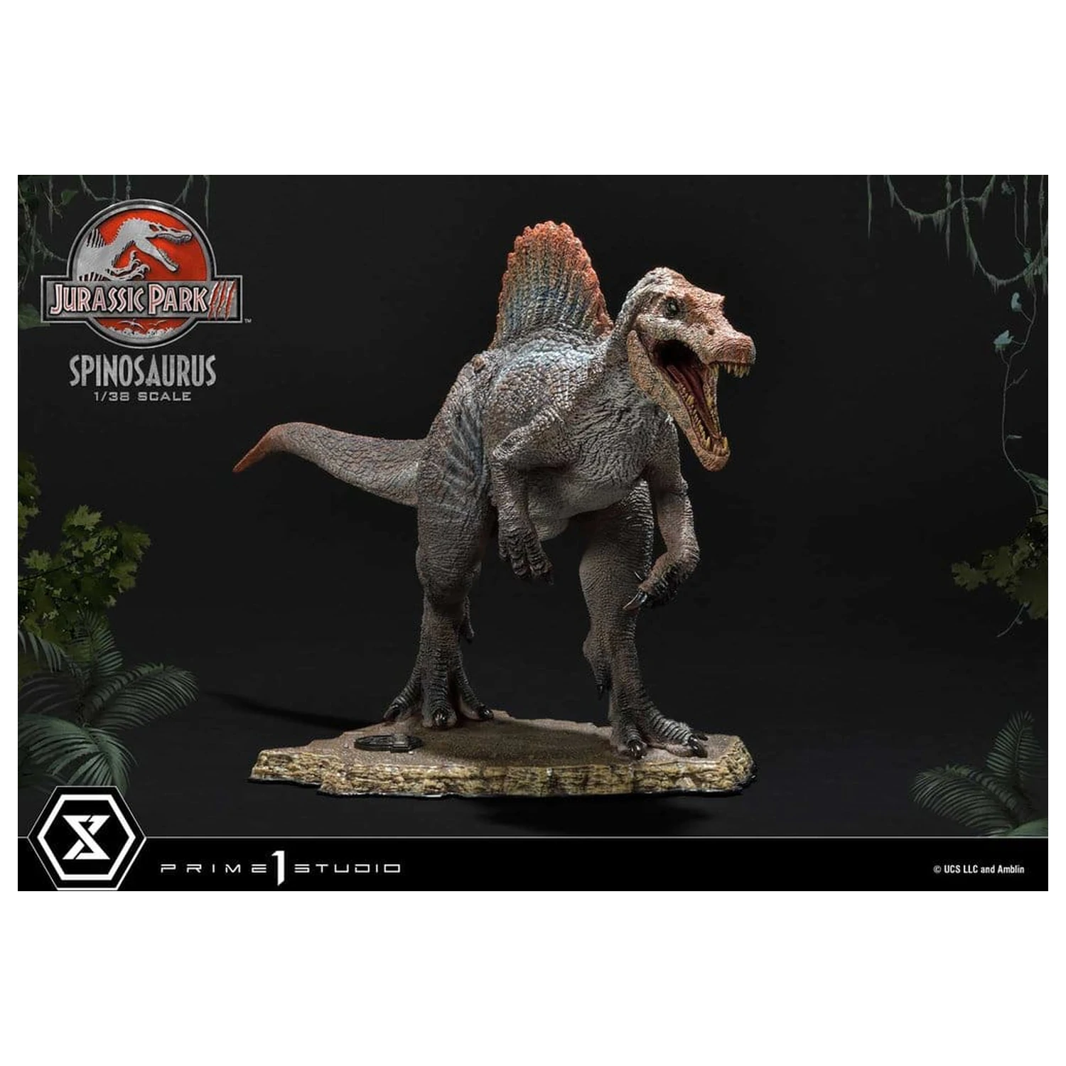 Jurassic Park III (Film) Prime Collectible Figures szobor figura 1/38 Spinosaurus 24 cm termékfotó