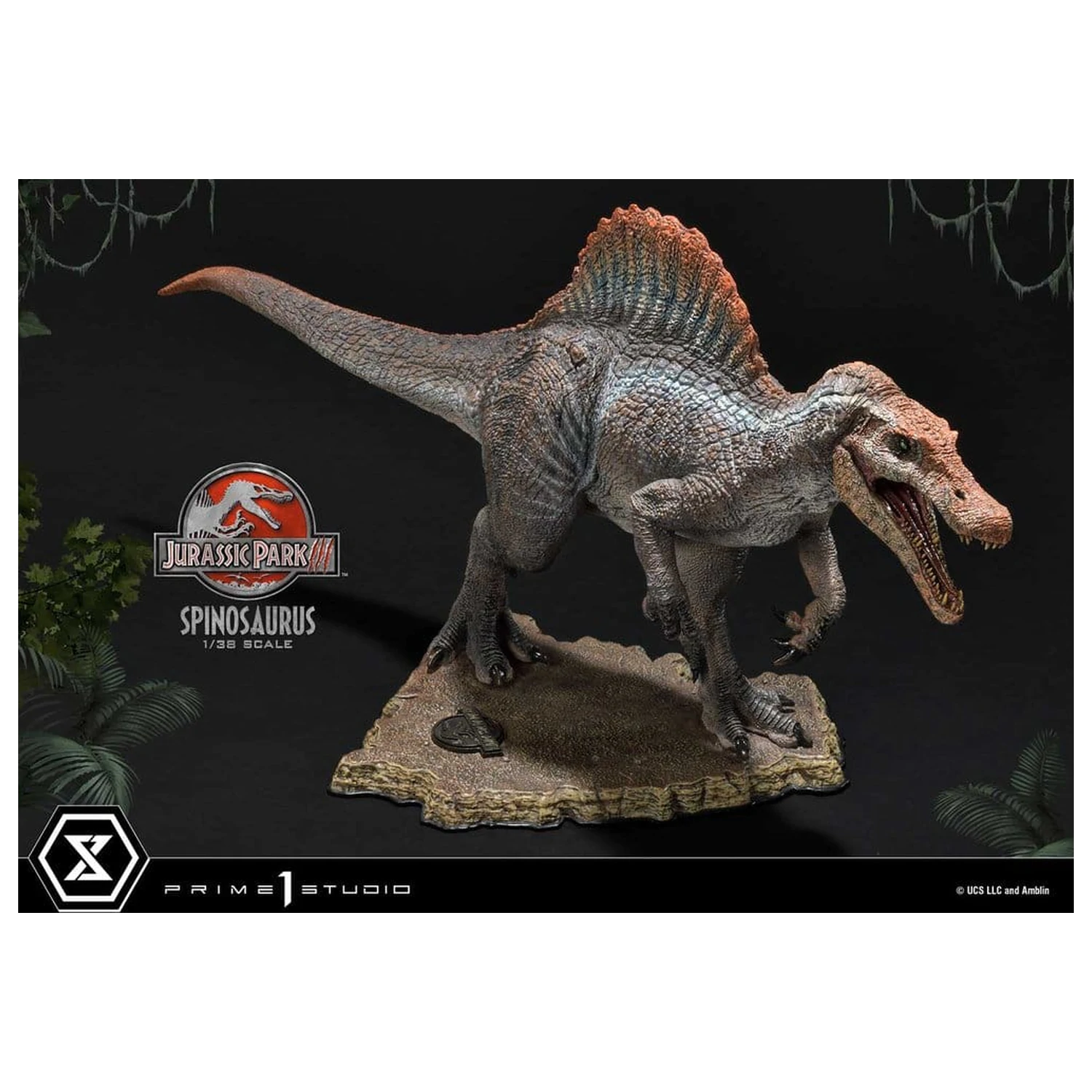 Jurassic Park III (Film) Prime Collectible Figures szobor figura 1/38 Spinosaurus 24 cm termékfotó
