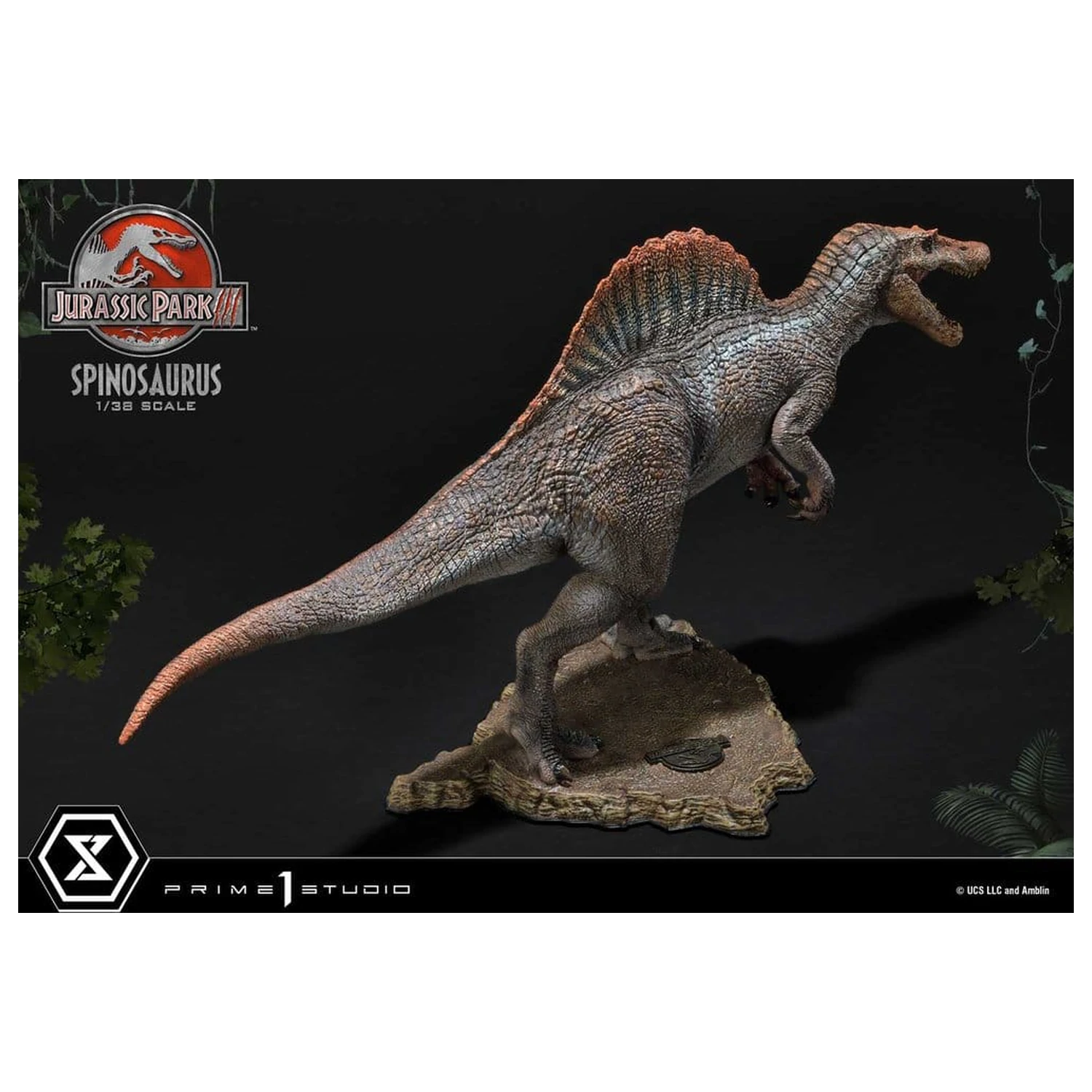 Jurassic Park III (Film) Prime Collectible Figures szobor figura 1/38 Spinosaurus 24 cm termékfotó