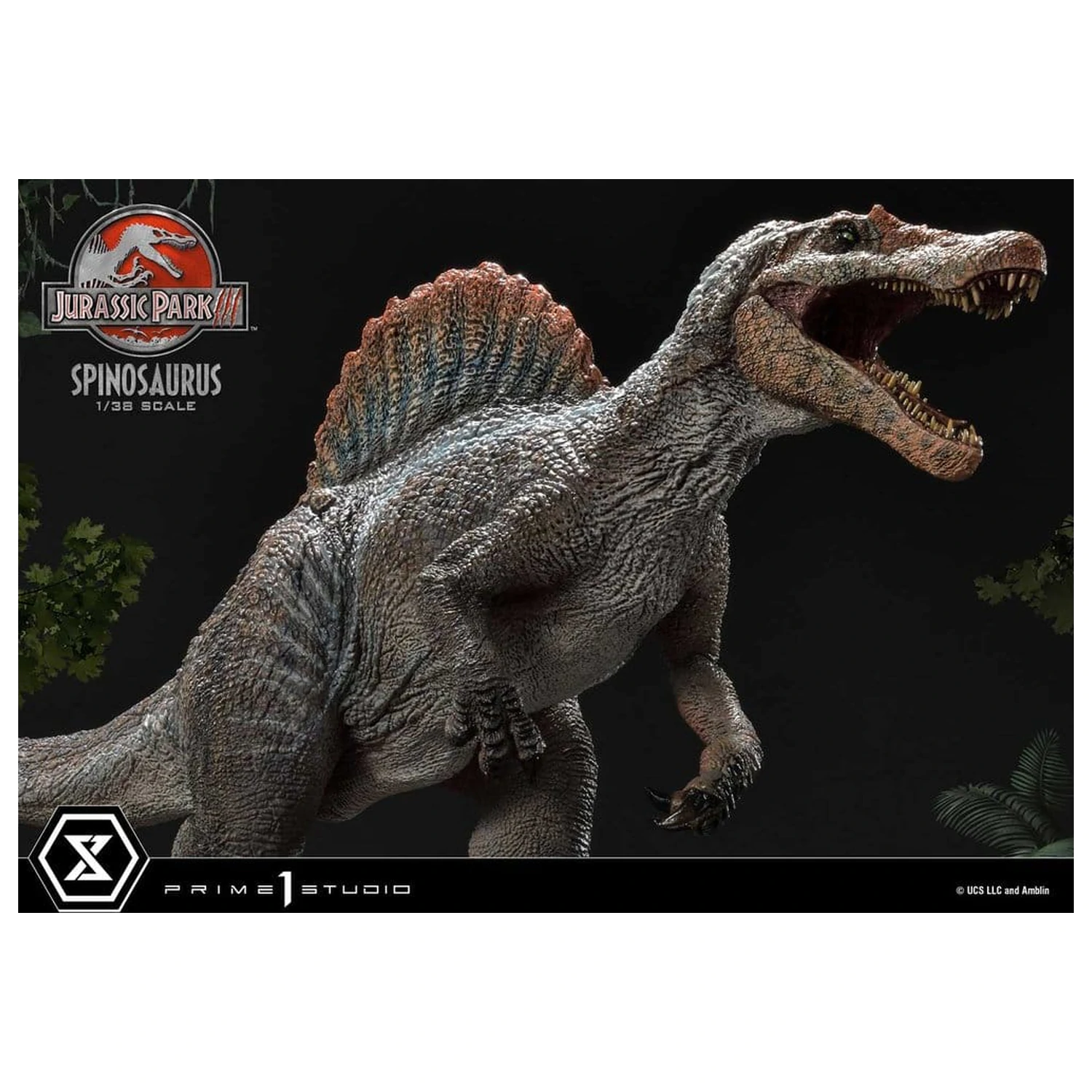 Jurassic Park III (Film) Prime Collectible Figures szobor figura 1/38 Spinosaurus 24 cm termékfotó