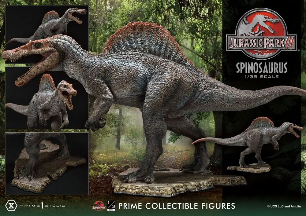 Jurassic Park III Prime Collectibles 1/38 Spinosaurus szobor figura 24 cm termékfotó