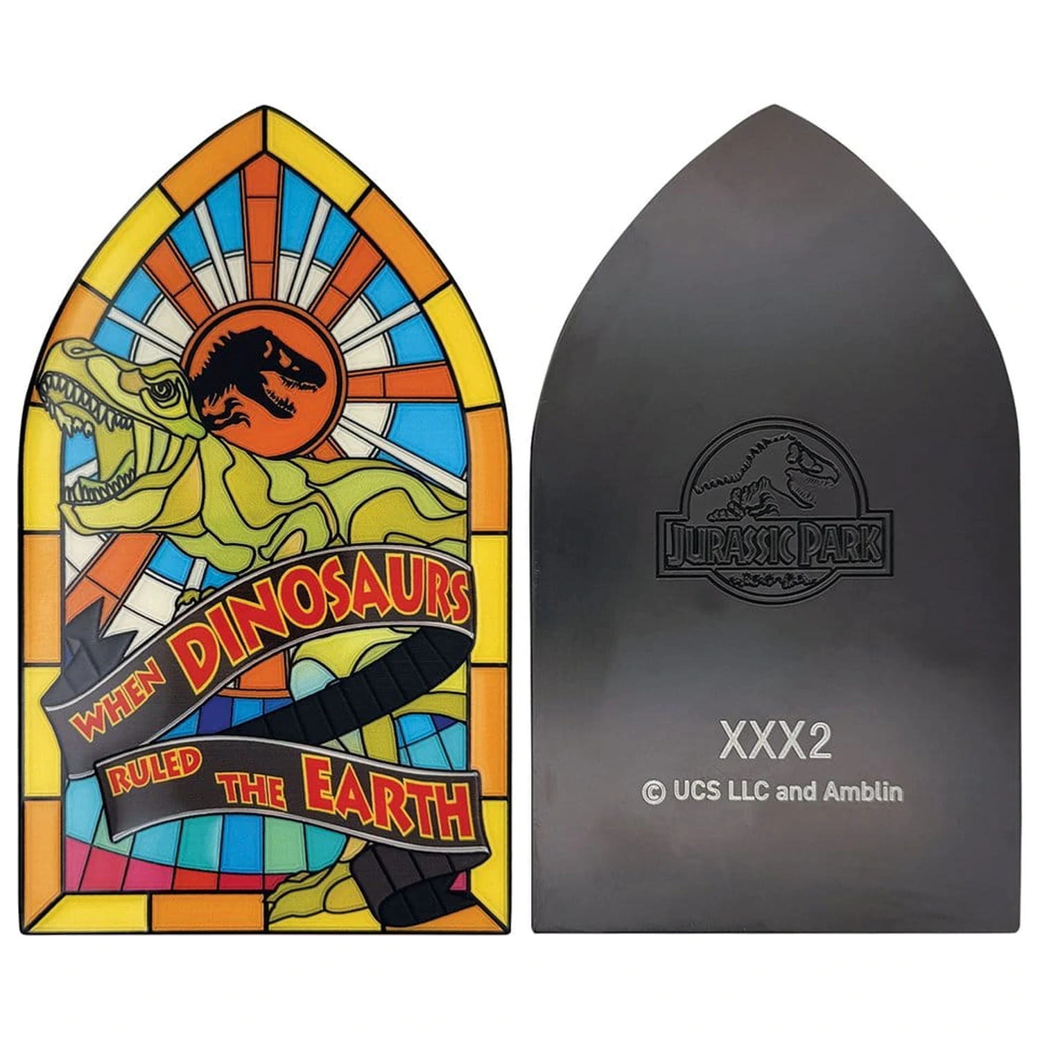 Jurassic Park Ingot Stained Glass Style Metal 11 cm termékfotó