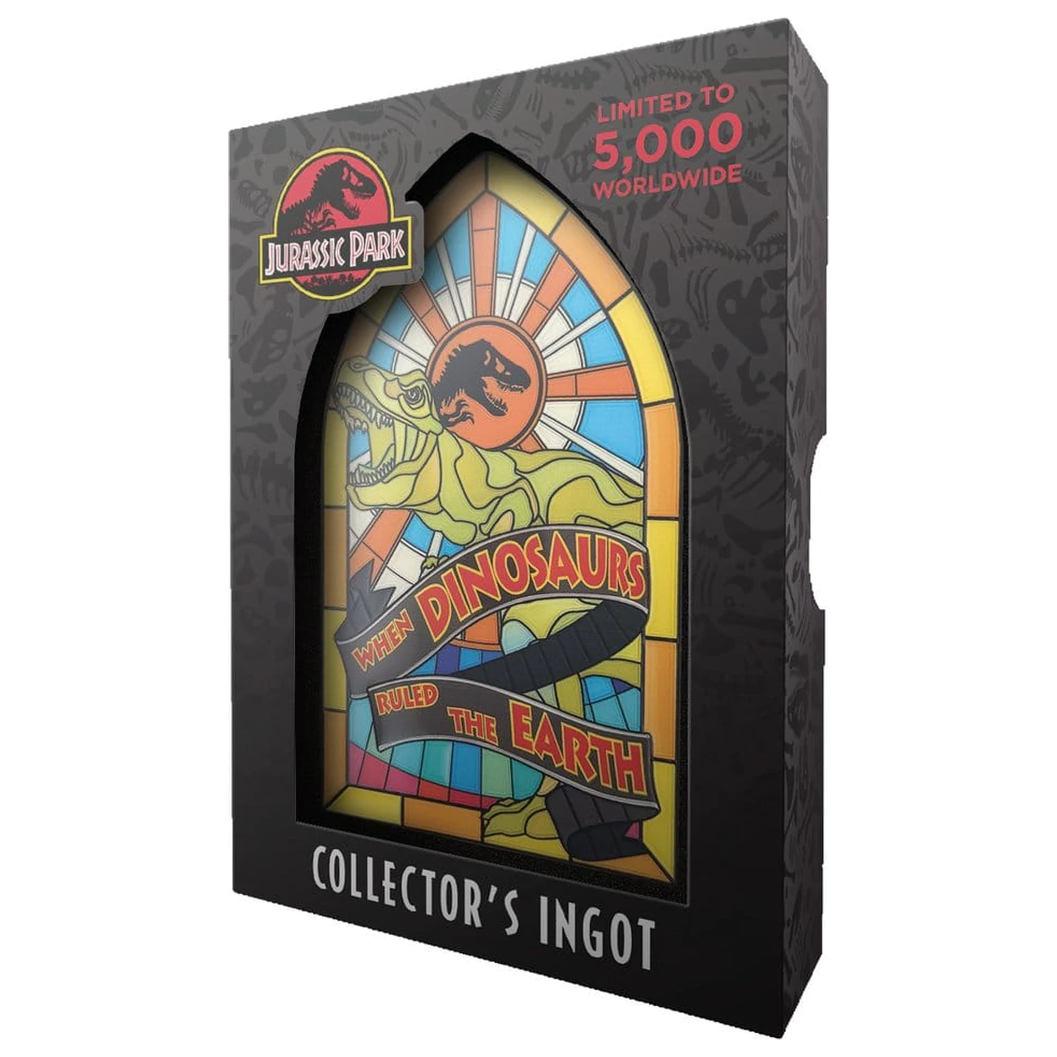 Jurassic Park Ingot Stained Glass Style Metal 11 cm termékfotó