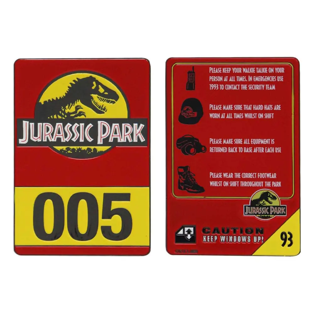 Jurassic Park Jeep 30. évfordulós fém kártya Limitált kiadás termékfotó