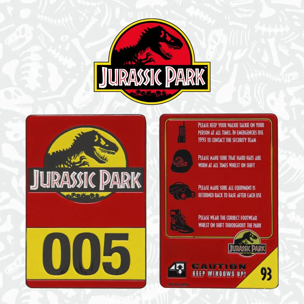 Jurassic Park Jeep 30. évfordulós fém kártya Limitált kiadás termékfotó