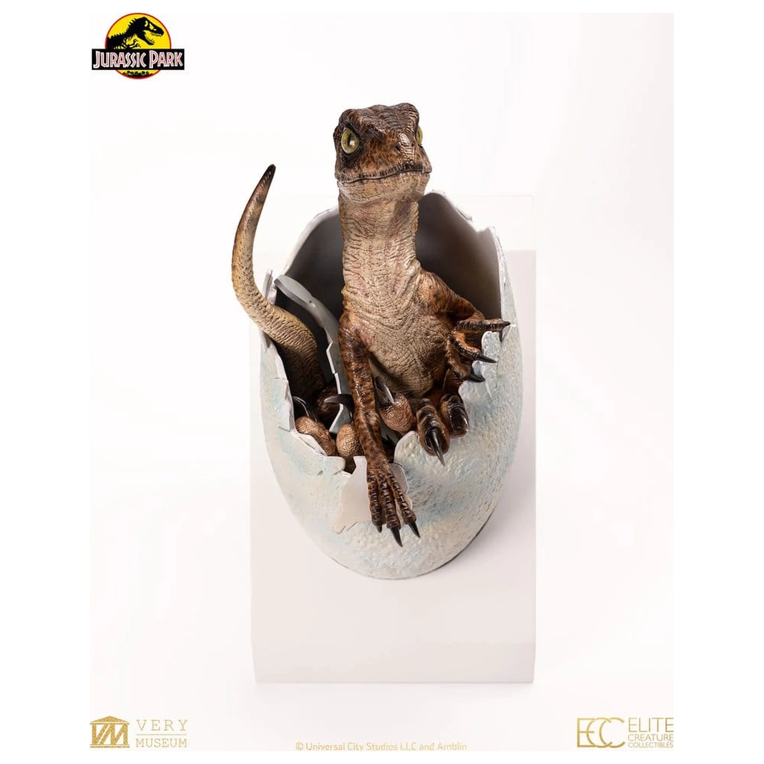 Jurassic Park mellszobor figura replika Velociraptor Hatching Egg 24 cm termékfotó