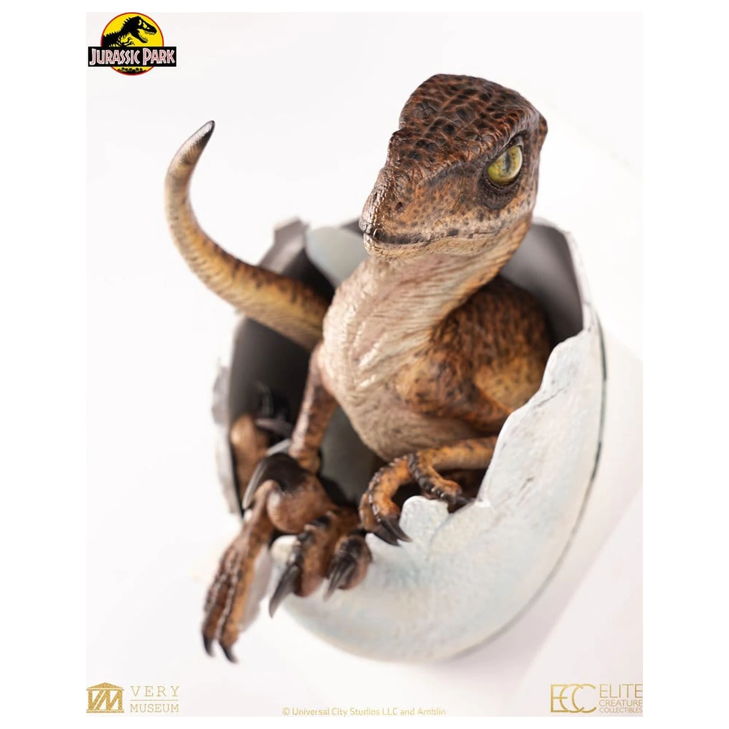 Jurassic Park mellszobor figura replika Velociraptor Hatching Egg 24 cm termékfotó