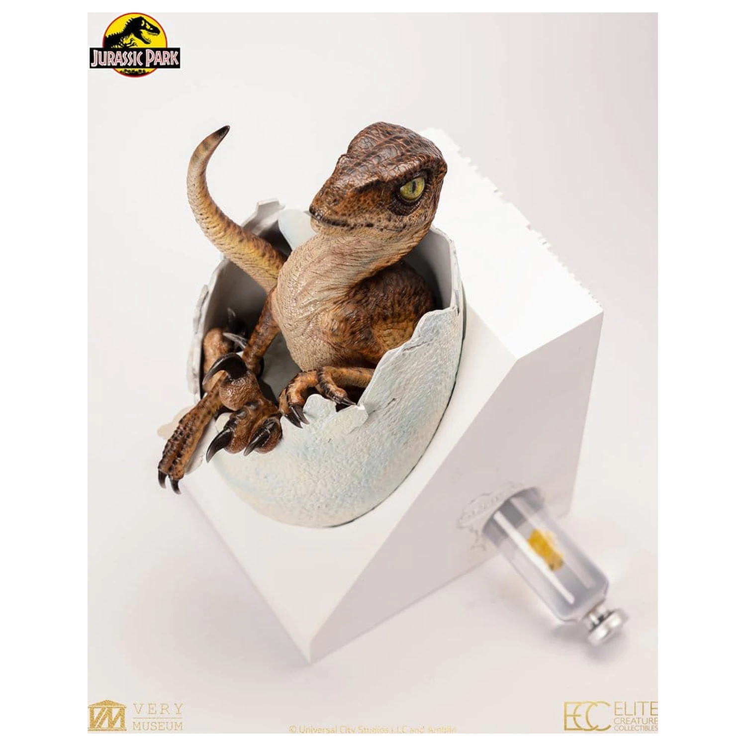 Jurassic Park mellszobor figura replika Velociraptor Hatching Egg 24 cm termékfotó