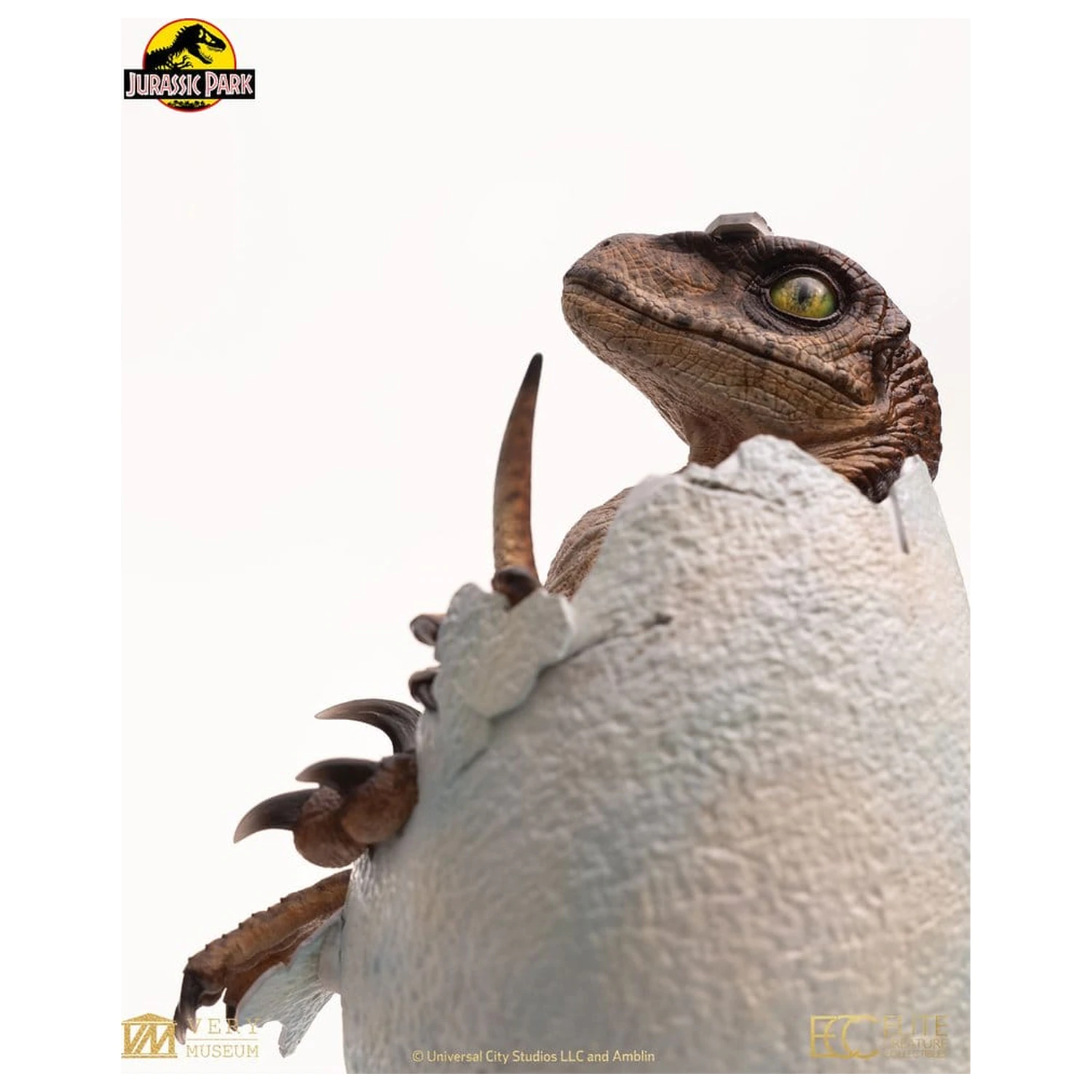 Jurassic Park mellszobor figura replika Velociraptor Hatching Egg 24 cm termékfotó