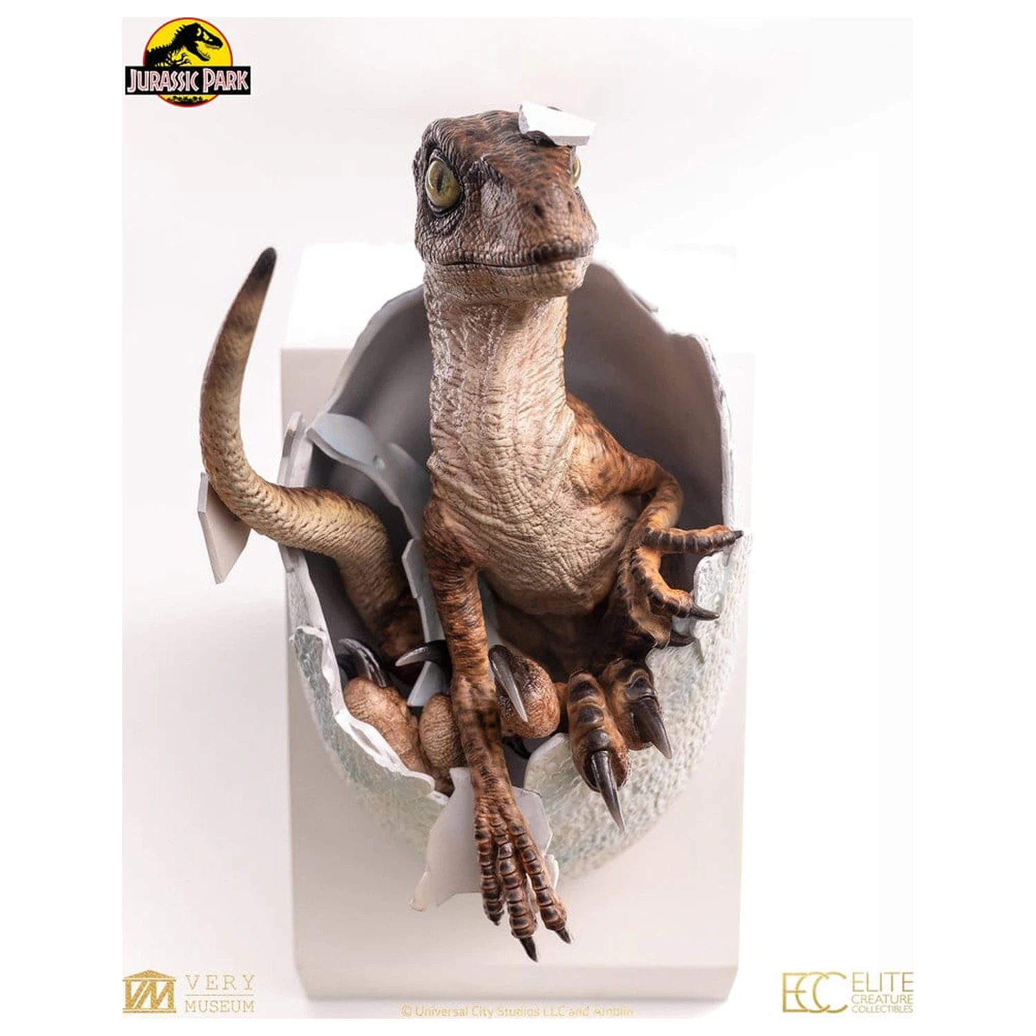 Jurassic Park mellszobor figura replika Velociraptor Hatching Egg 24 cm termékfotó