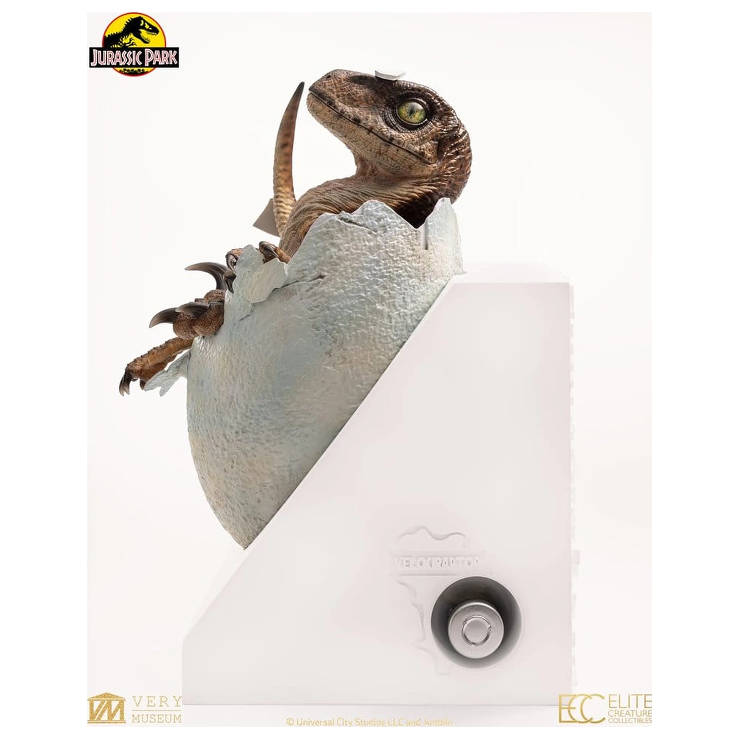 Jurassic Park mellszobor figura replika Velociraptor Hatching Egg 24 cm termékfotó