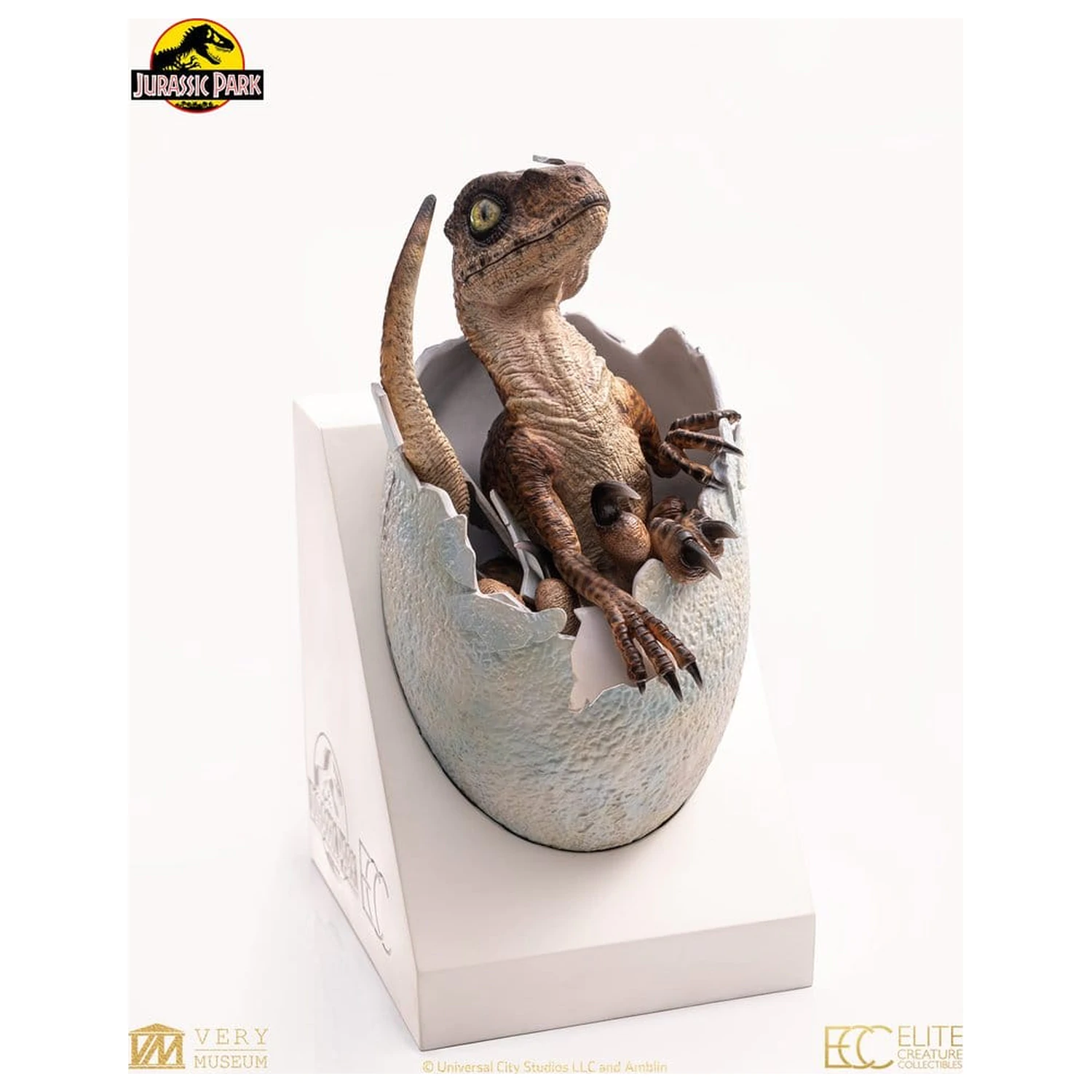Jurassic Park mellszobor figura replika Velociraptor Hatching Egg 24 cm termékfotó