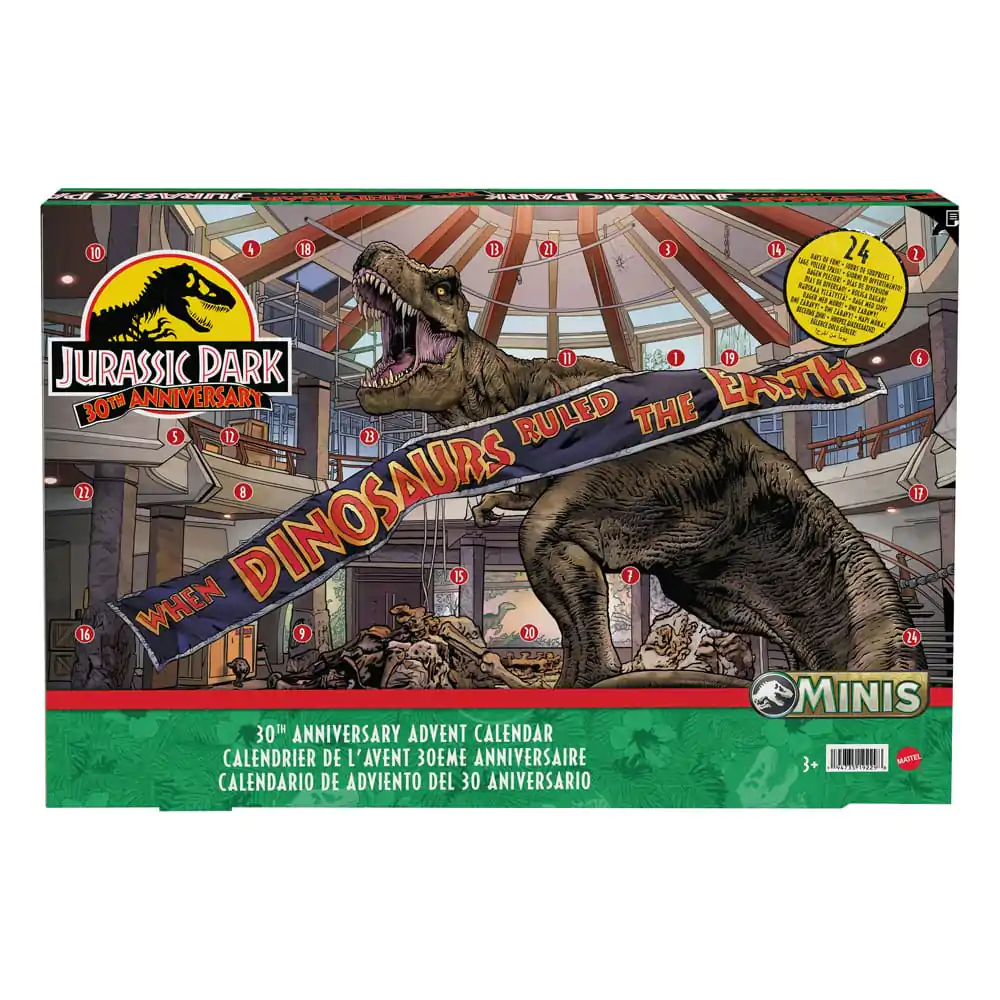 Jurassic Park Minis 30. évfordulós adventi kalendárium termékfotó