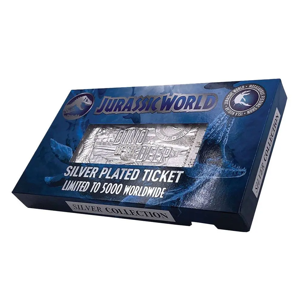 Jurassic Park Mosasaurus Ticket Ticket replika (Ezüstözött) termékfotó