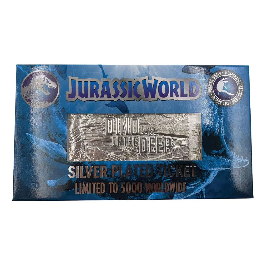 Jurassic Park Mosasaurus Ticket Ticket replika (Ezüstözött) termékfotó
