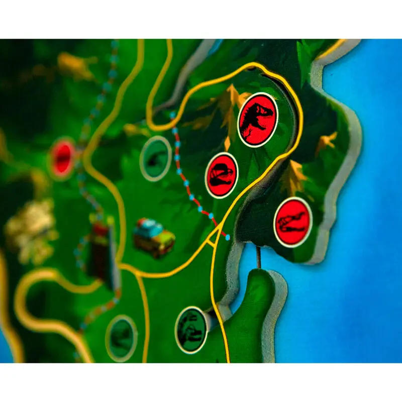 Jurassic Park Nublar Island Woodart 3D fa anyagú poszter festmény termékfotó