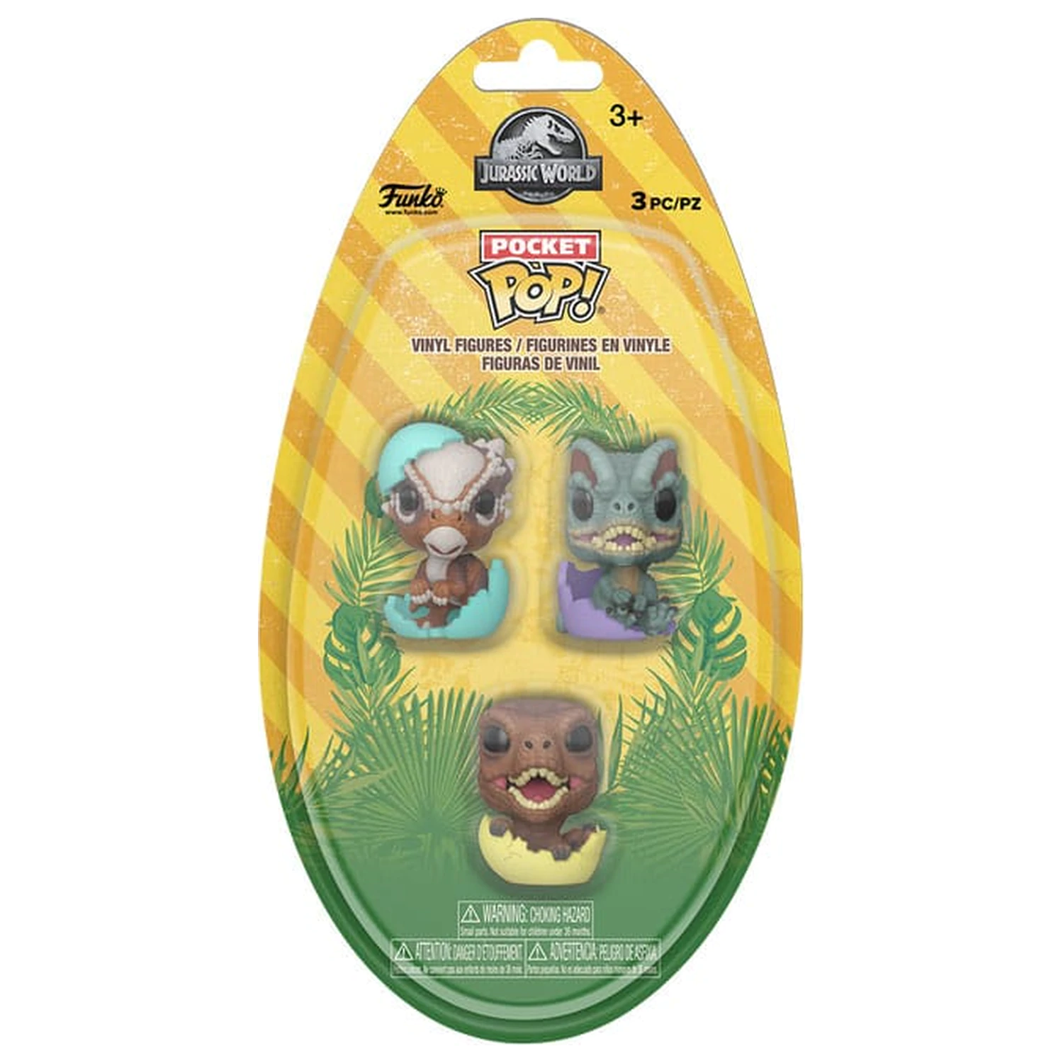 Jurassic Park Pocket Funko POP! Vinyl figura Easter Egg 3 db-os csomag Dinos 4 cm termékfotó