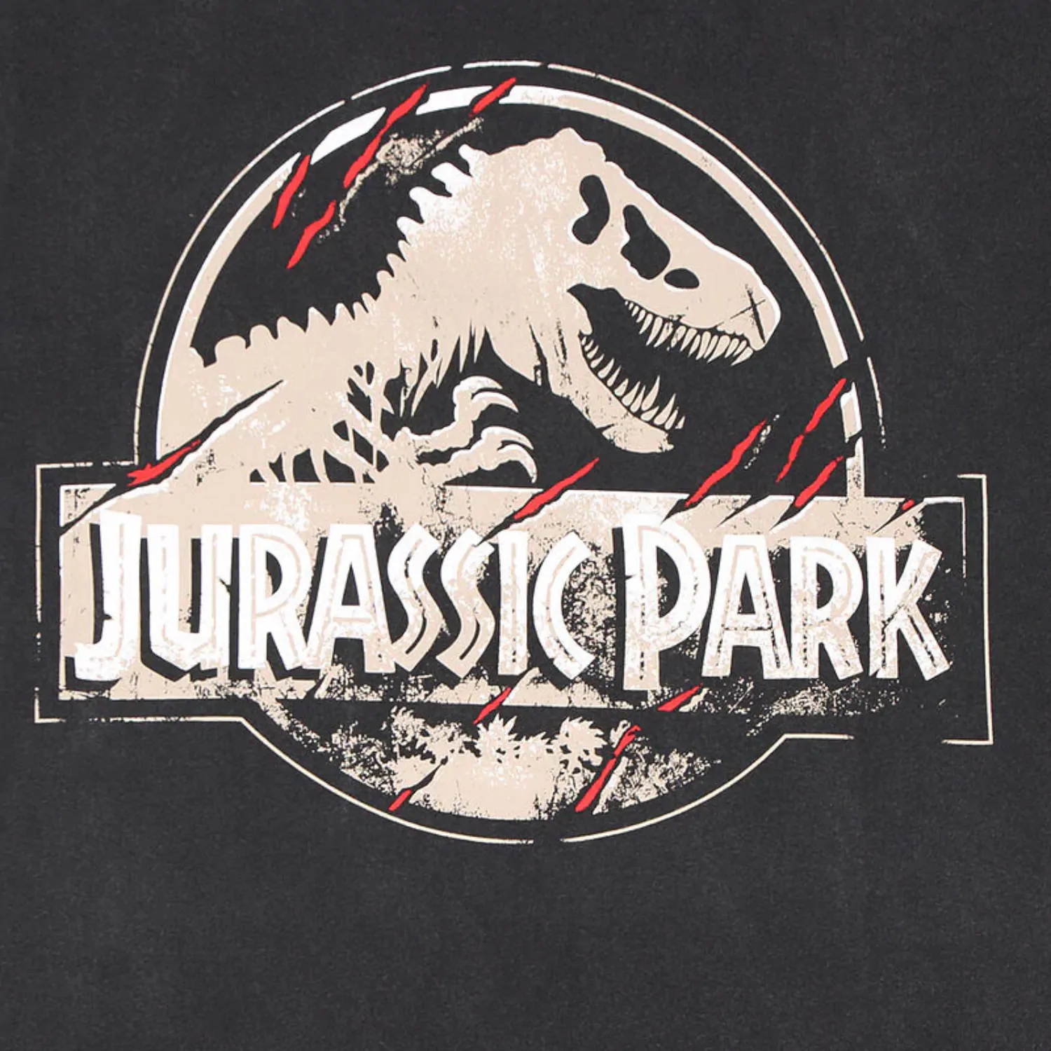Jurassic Park Scratched Logo póló termékfotó