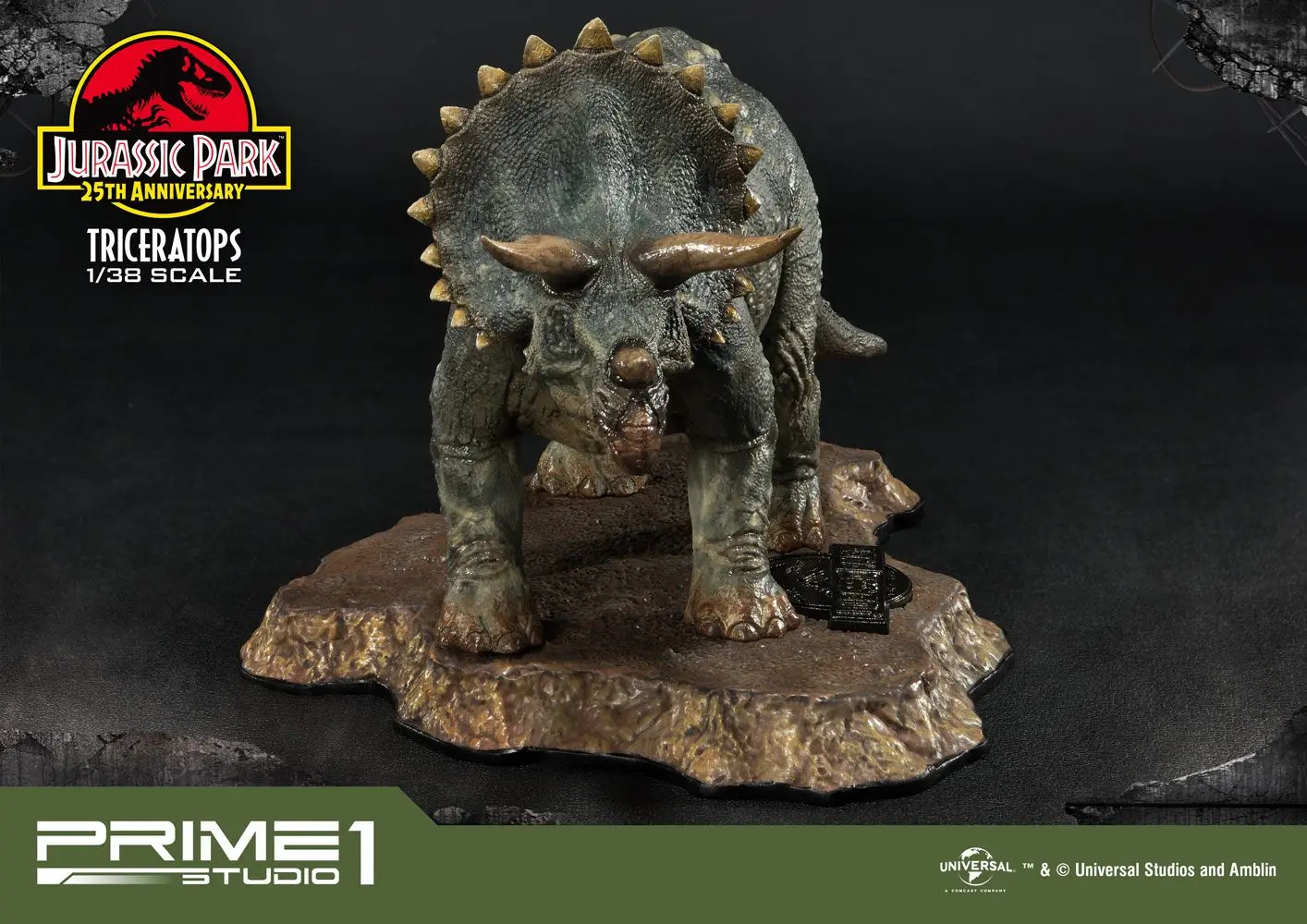 Jurassic Park Prime Collectibles 1/38 Triceratops PVC szobor figura 11 cm termékfotó