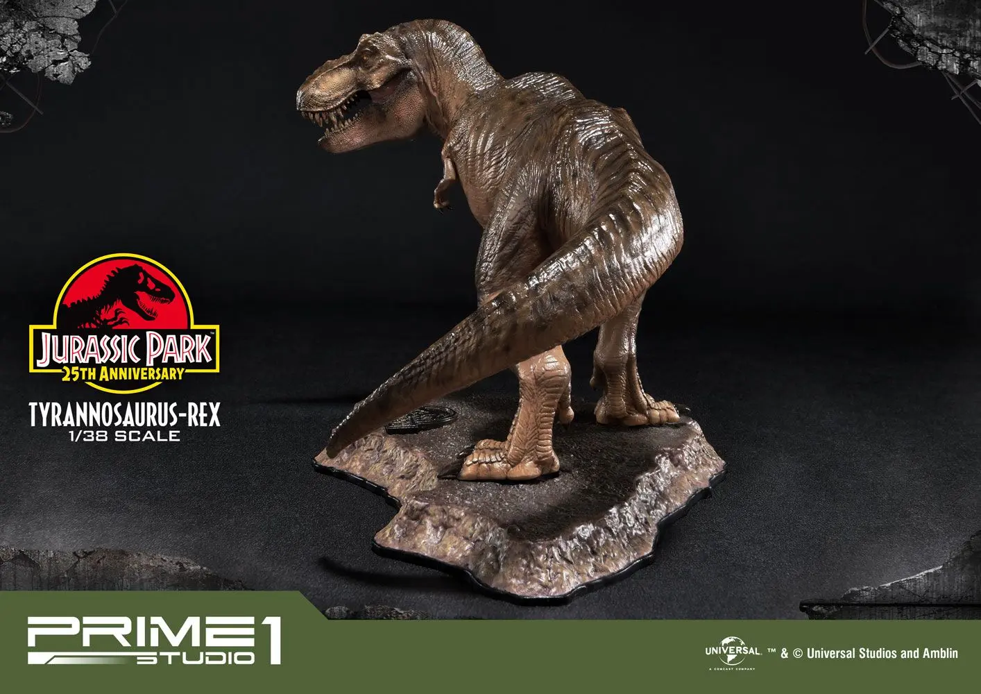 Jurassic Park Prime Collectibles 1/38 Tyrannosaurus-Rex PVC szobor figura 18 cm termékfotó