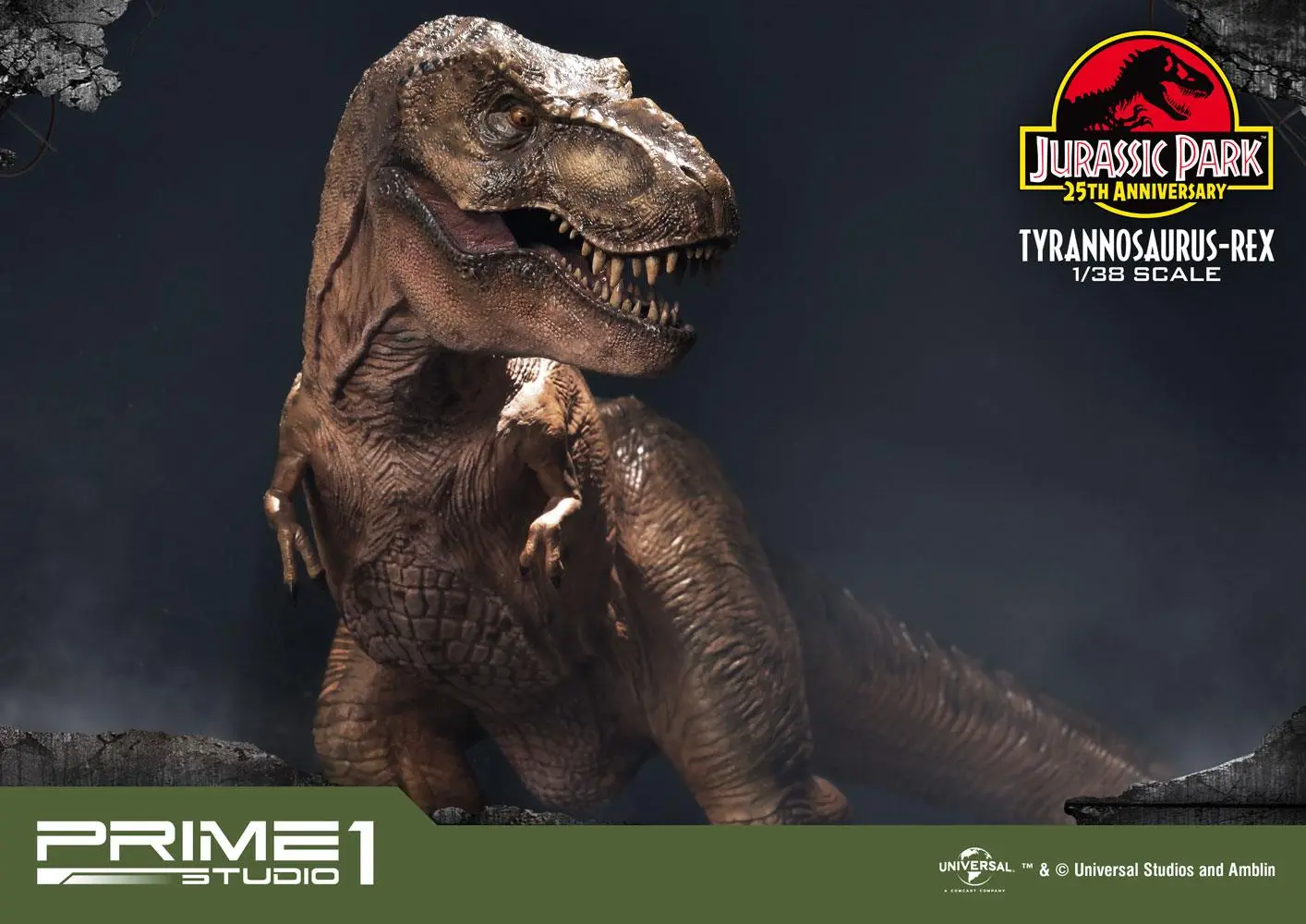 Jurassic Park Prime Collectibles 1/38 Tyrannosaurus-Rex PVC szobor figura 18 cm termékfotó