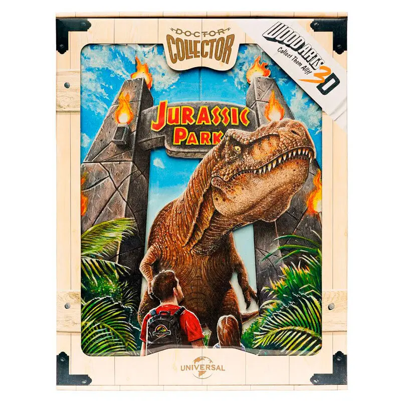 Jurassic Park Rex Attack WoodArts 3D fa poszter termékfotó