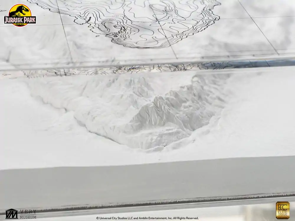 Jurassic Park Topographic Map Isla Nublar fali dísz termékfotó