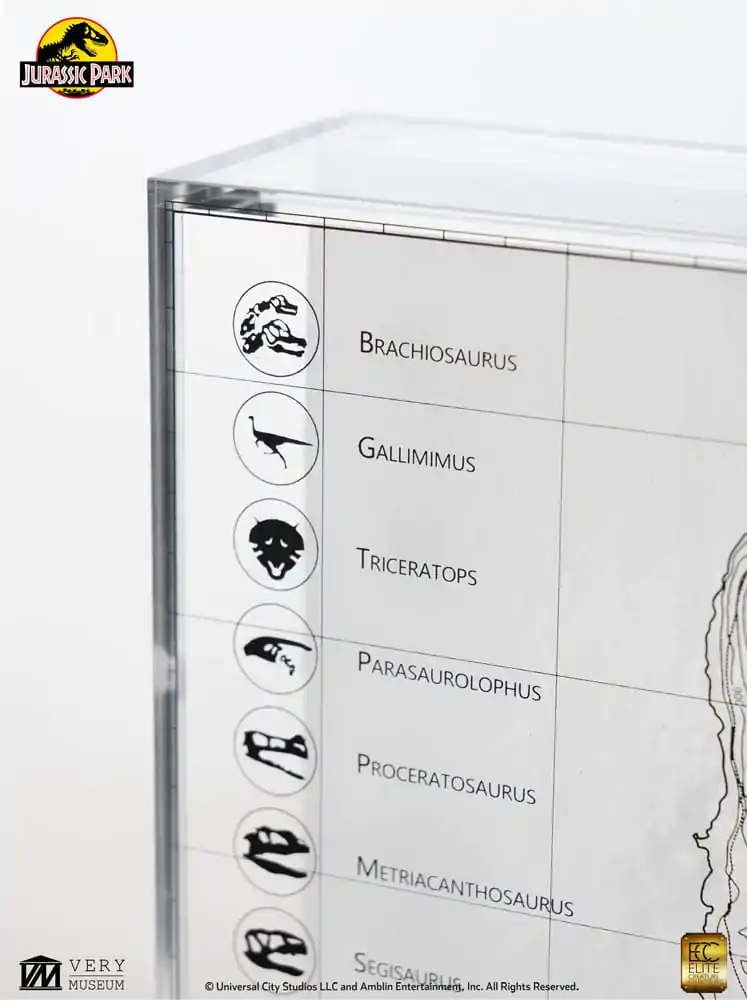 Jurassic Park Topographic Map Isla Nublar fali dísz termékfotó