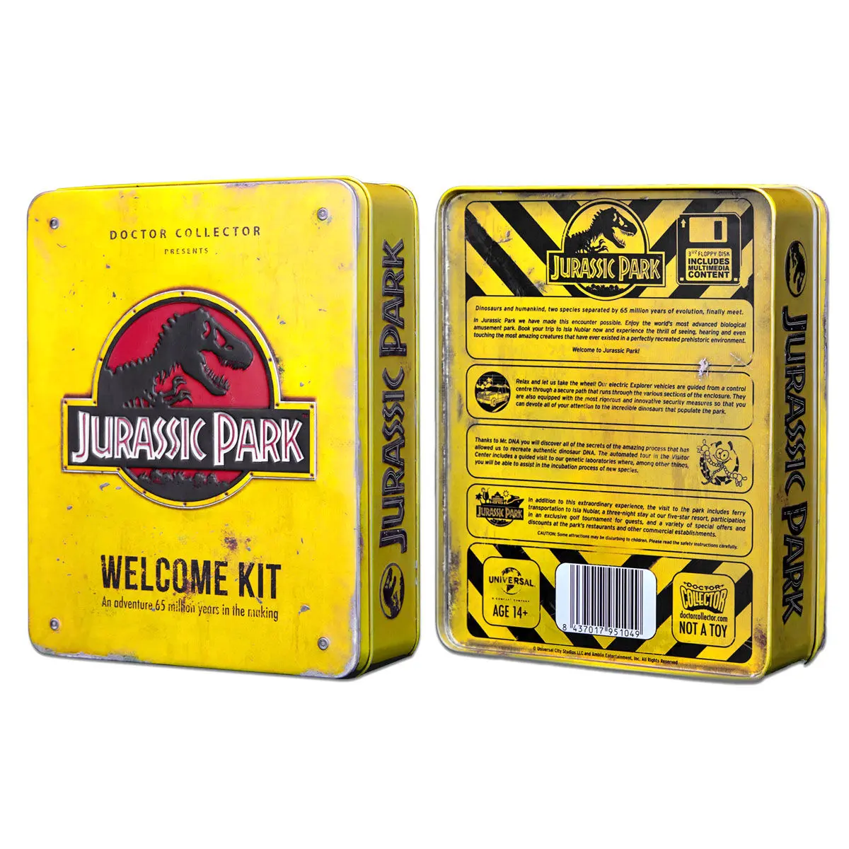 Jurassic Park Welcome Kit Amber fém doboz replika termékfotó