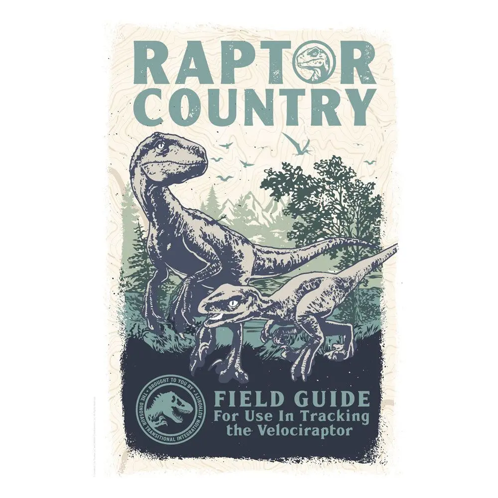 Jurassic World Art Print Raptor Country Limitált kiadás 42 x 30 cm termékfotó