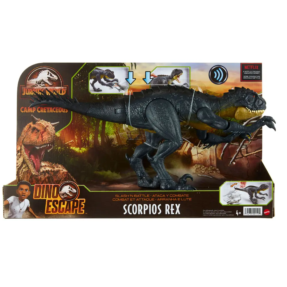 Jurassic World: Camp Cretaceous Dino Escape Slash 'n Battle Scorpios Rex akciófigura termékfotó