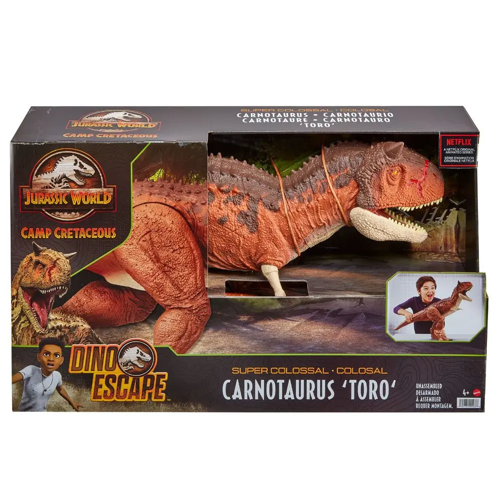 Jurassic World Camp Cretaceous Super Colossal Carnotaurus Toro akciófigura 41 cm termékfotó