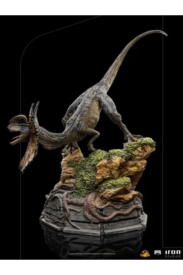 Jurassic World Dominion Art Scale 1/10 Dilophosaurus szobor figura 13 cm termékfotó