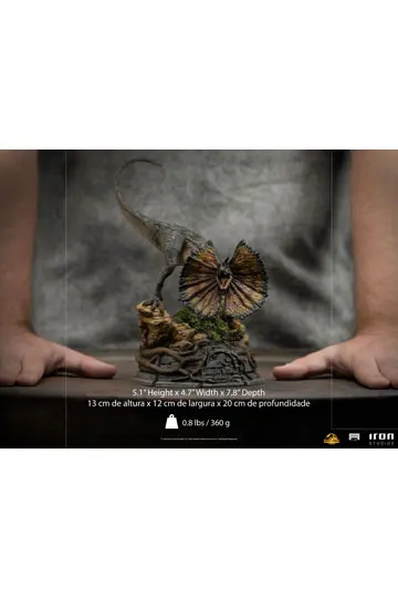 Jurassic World Dominion Art Scale 1/10 Dilophosaurus szobor figura 13 cm termékfotó