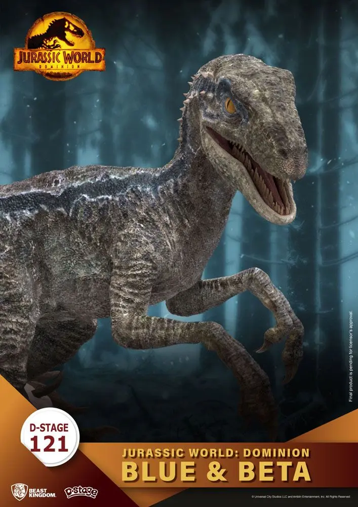 Jurassic World: Dominion D-Stage PVC Diorama Blue &amp; Beta 13 cm termékfotó
