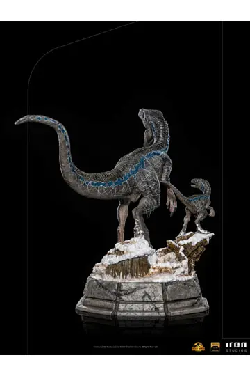 Jurassic World Dominion Deluxe Art Scale 1/10 Blue and Beta szobor figura 20 cm termékfotó