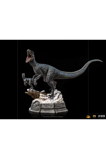 Jurassic World Dominion Deluxe Art Scale 1/10 Blue and Beta szobor figura 20 cm termékfotó