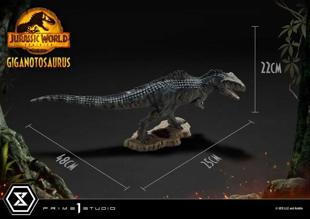 Jurassic World Dominion Prime Collectibles 1/38 Giganotosaurus Toy Version szobor figura 22 cm termékfotó