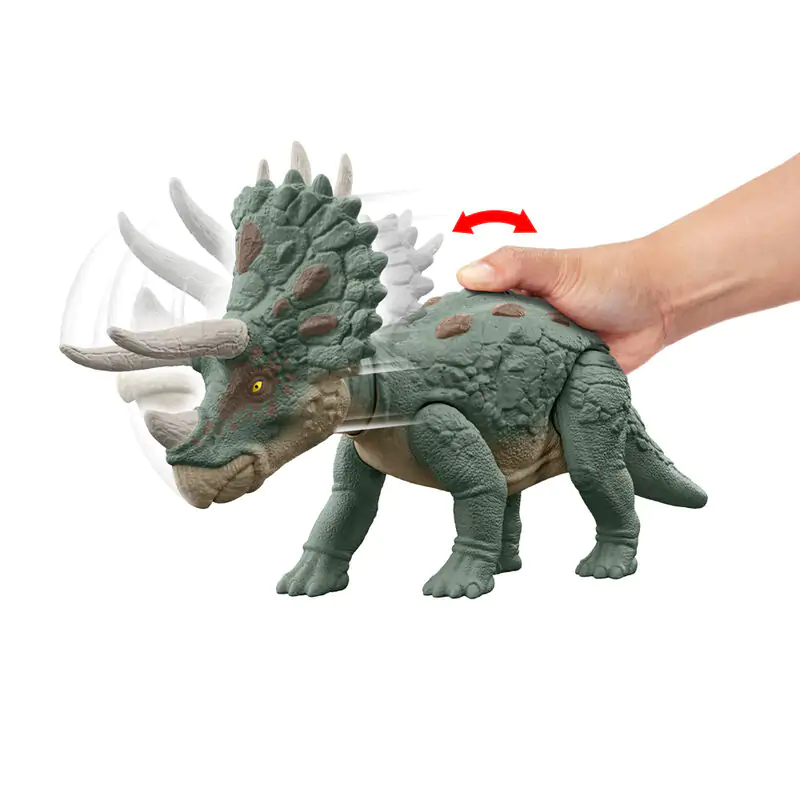 Jurassic World Epic Evolution Gigantic Trackers Triceratops figura 17cm termékfotó