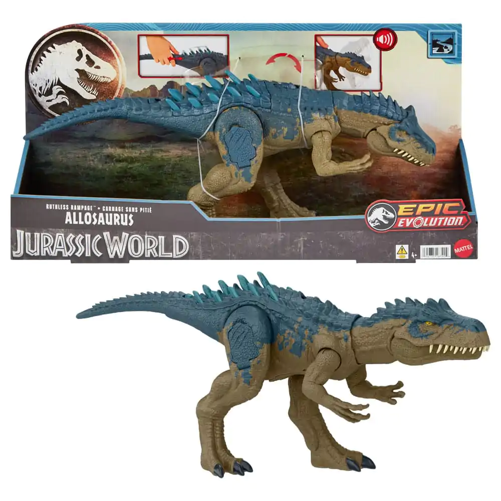Jurassic World Epic Evolution Ruthless Rampage Allosaurus akciófigura termékfotó