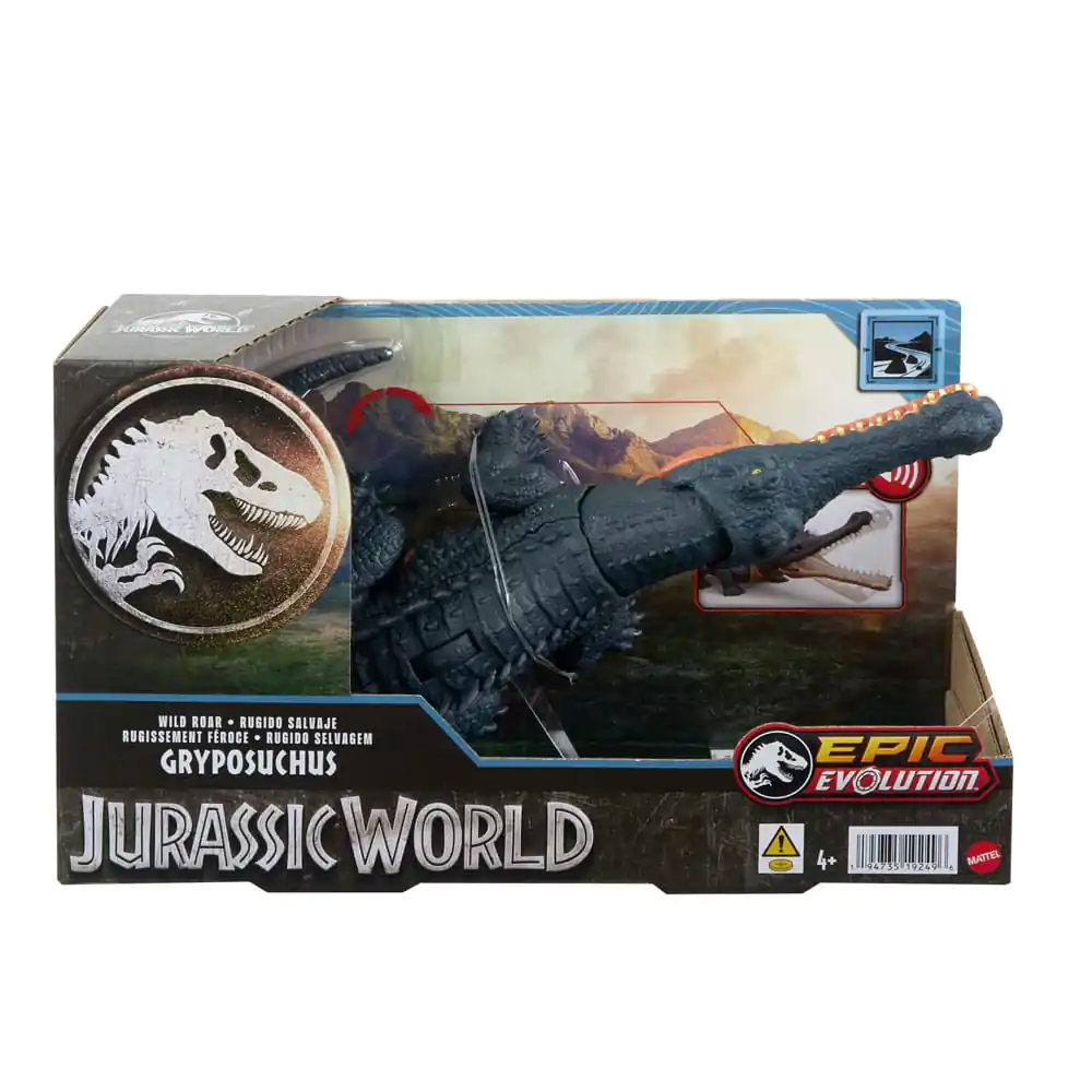 Jurassic World Epic Evolution Wild Roar Gryposuchus akciófigura termékfotó