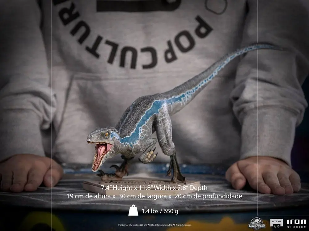 Jurassic World Fallen Kingdom Art Scale 1/10 Blue szobor figura 19 cm termékfotó