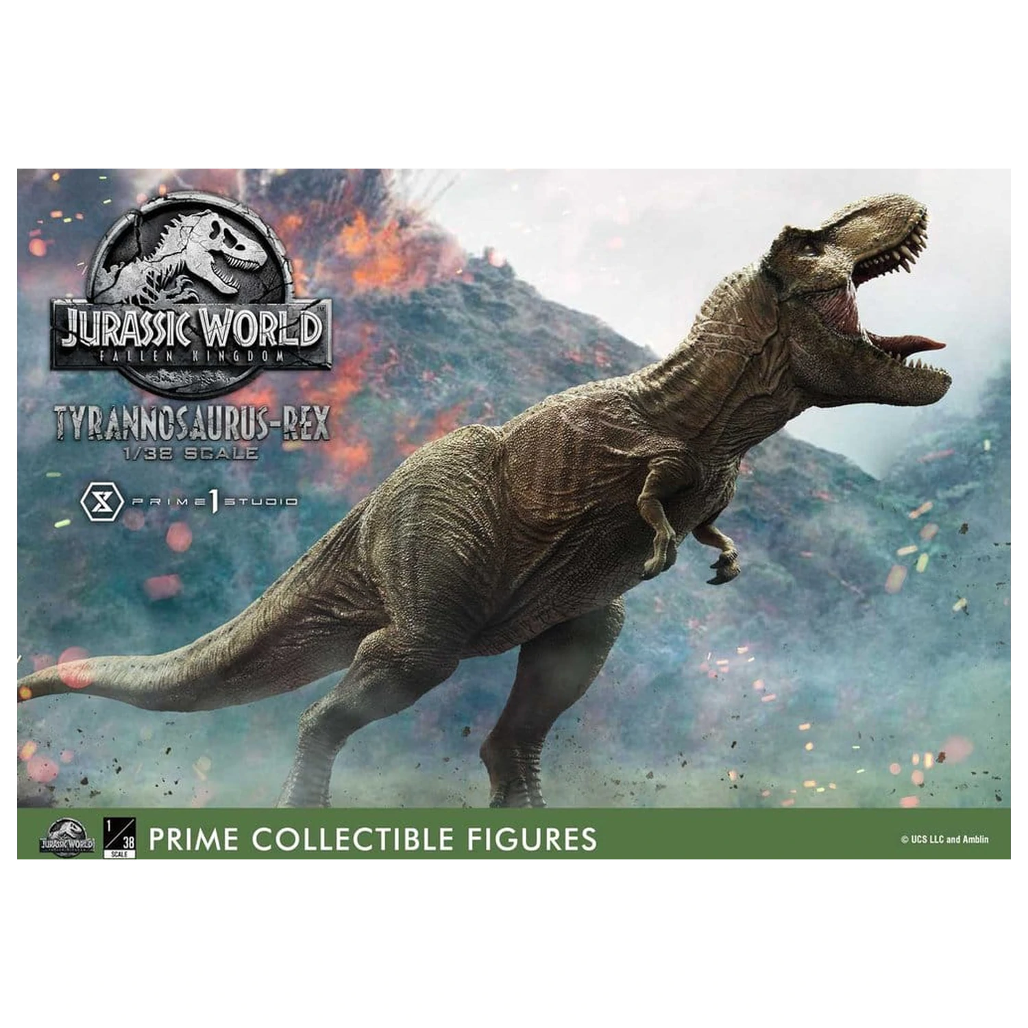 Jurassic World: Fallen Kingdom (Film) Prime Collectible Figures szobor figura 1/38 Tyrannosaurus Rex 23 cm termékfotó