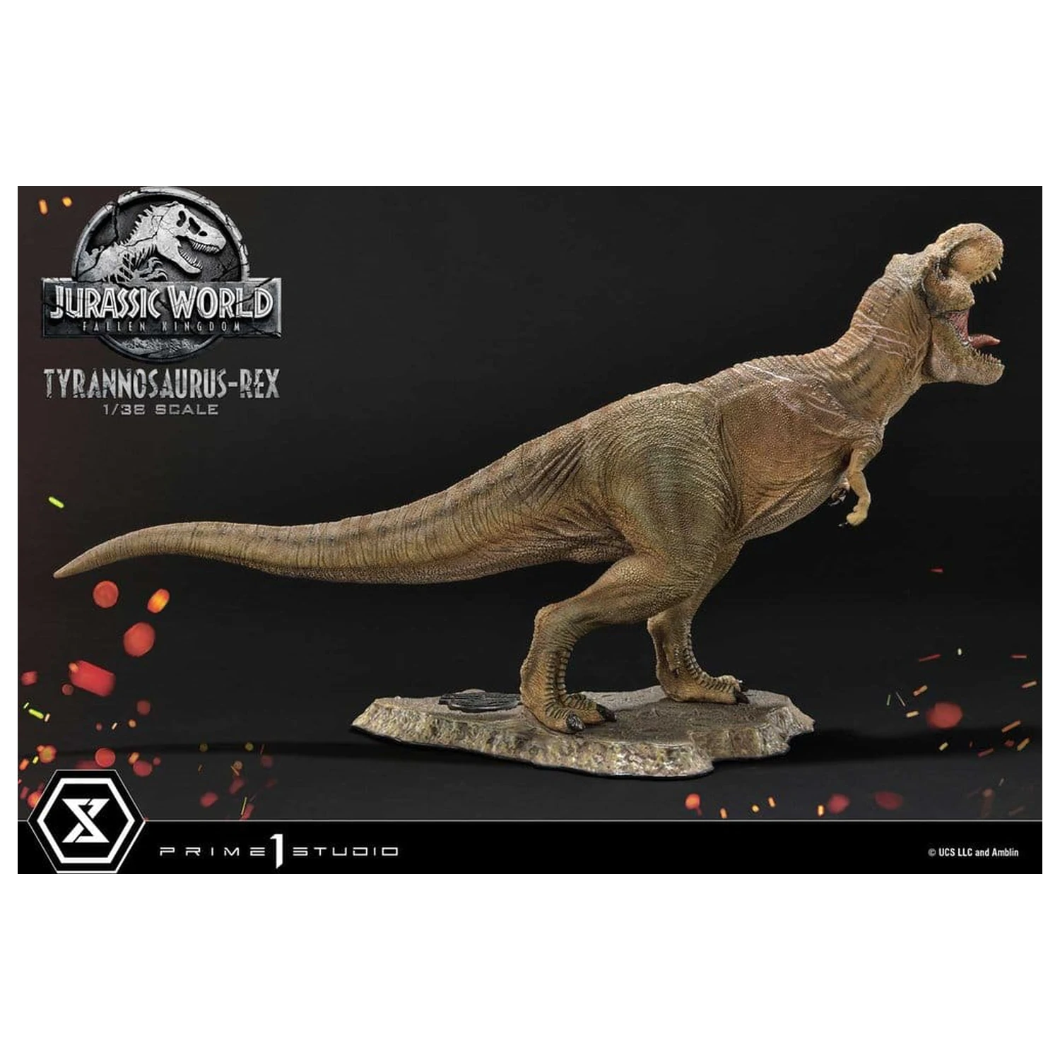 Jurassic World: Fallen Kingdom (Film) Prime Collectible Figures szobor figura 1/38 Tyrannosaurus Rex 23 cm termékfotó