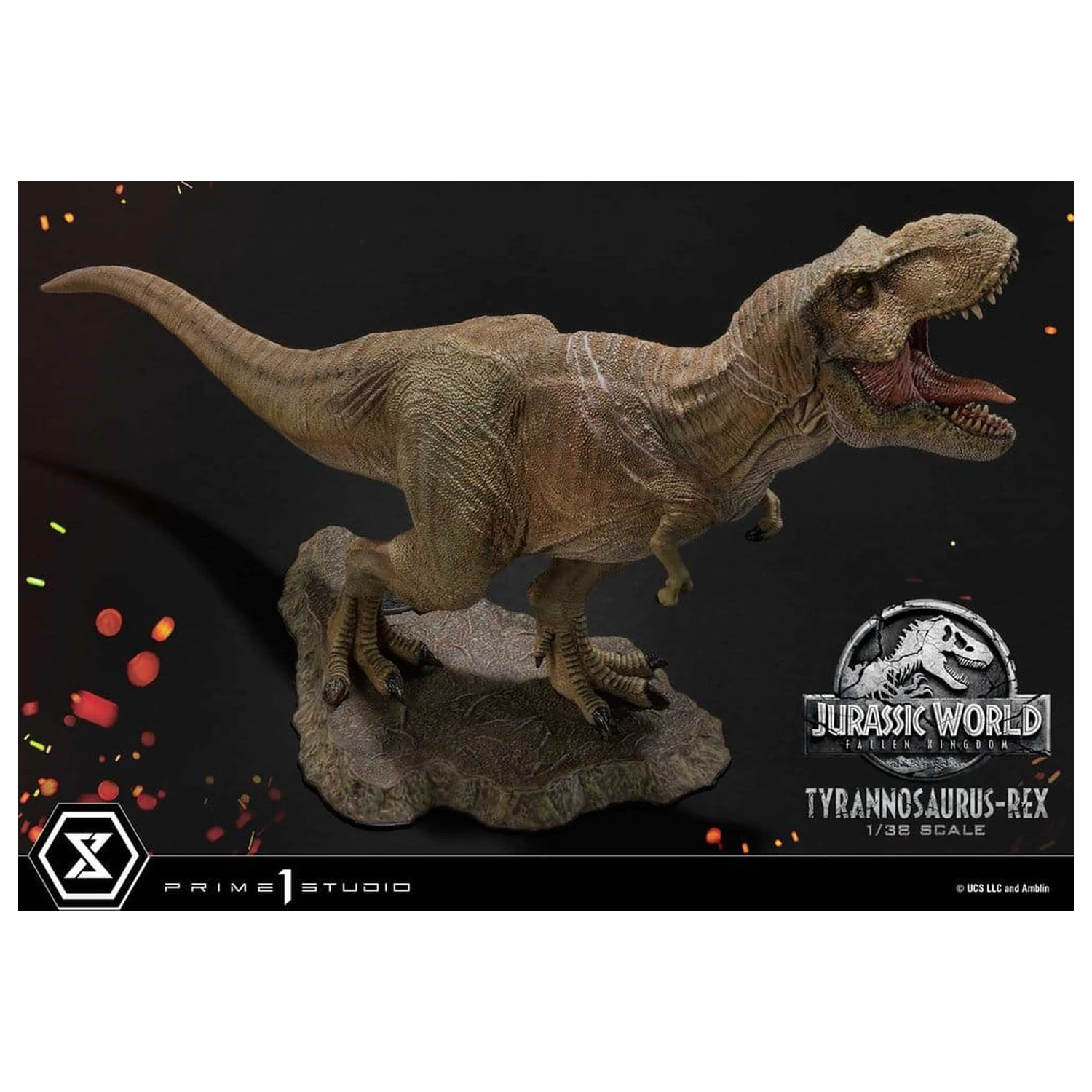 Jurassic World: Fallen Kingdom (Film) Prime Collectible Figures szobor figura 1/38 Tyrannosaurus Rex 23 cm termékfotó