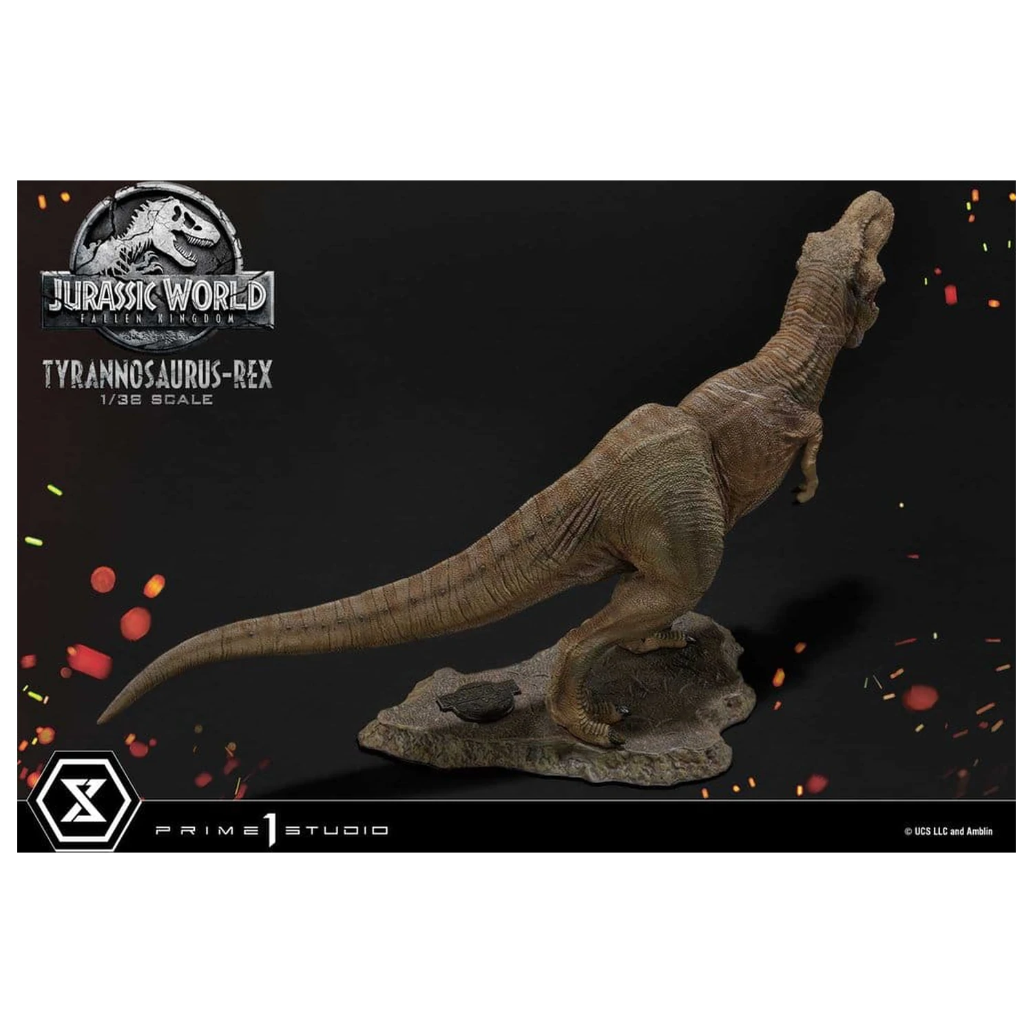 Jurassic World: Fallen Kingdom (Film) Prime Collectible Figures szobor figura 1/38 Tyrannosaurus Rex 23 cm termékfotó