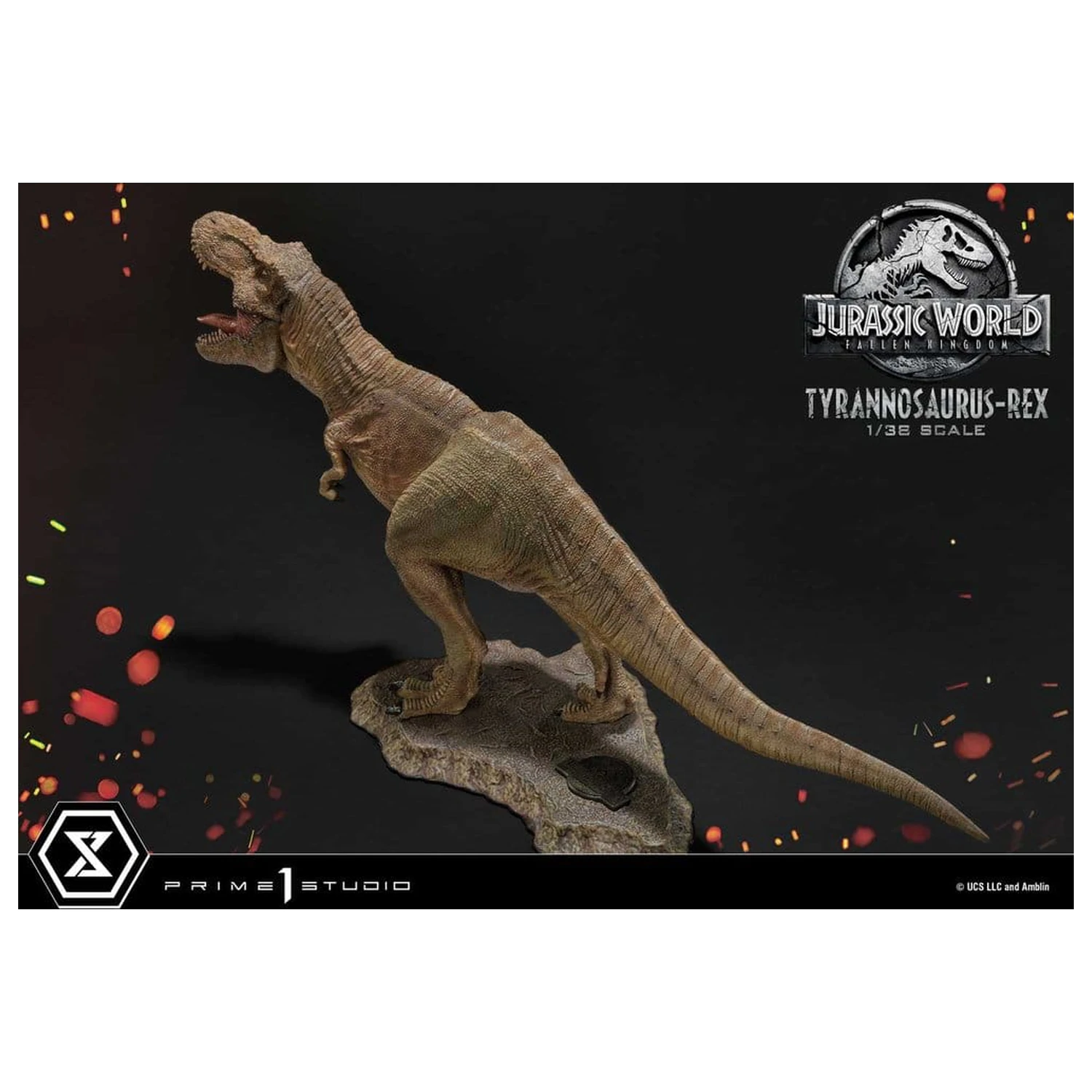 Jurassic World: Fallen Kingdom (Film) Prime Collectible Figures szobor figura 1/38 Tyrannosaurus Rex 23 cm termékfotó