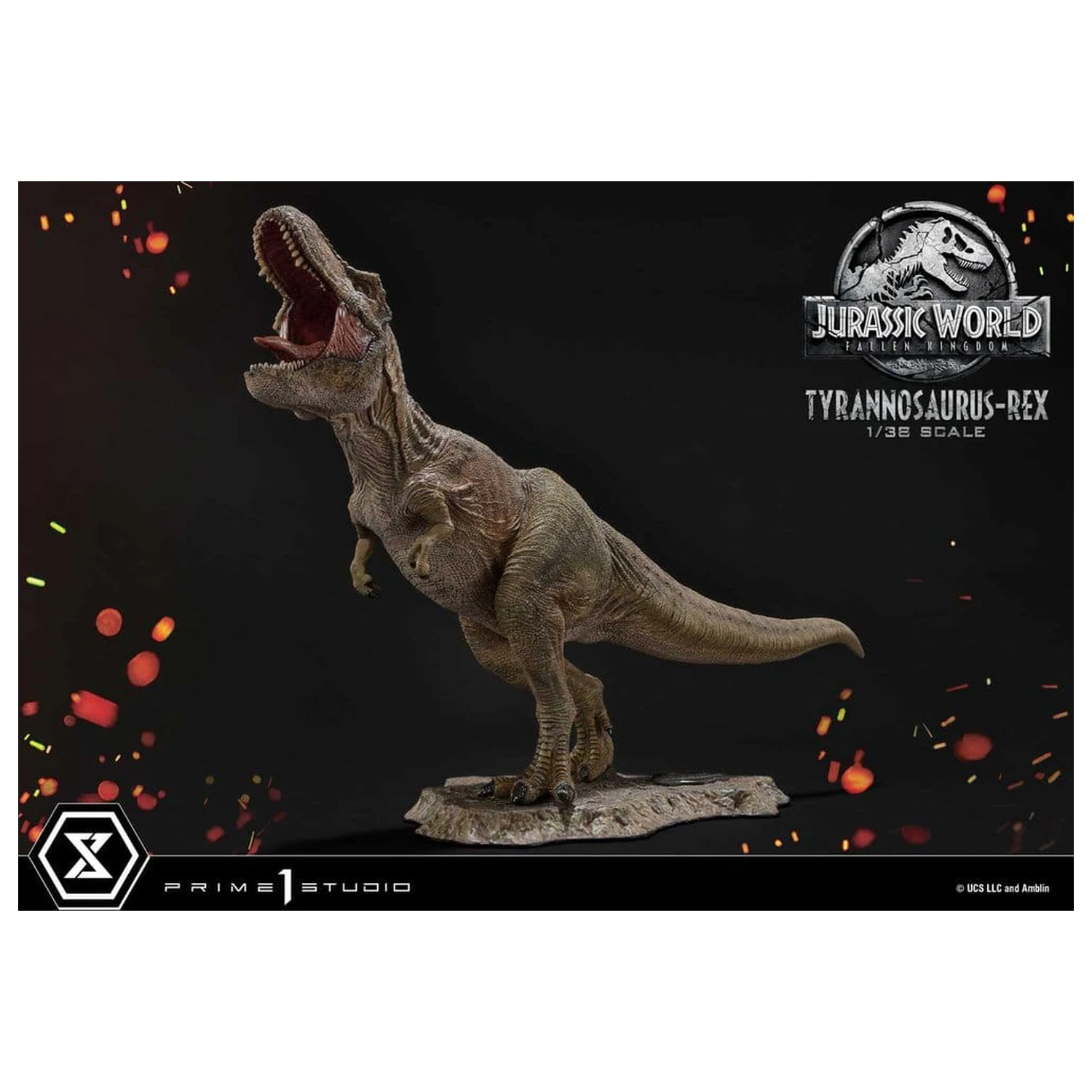 Jurassic World: Fallen Kingdom (Film) Prime Collectible Figures szobor figura 1/38 Tyrannosaurus Rex 23 cm termékfotó