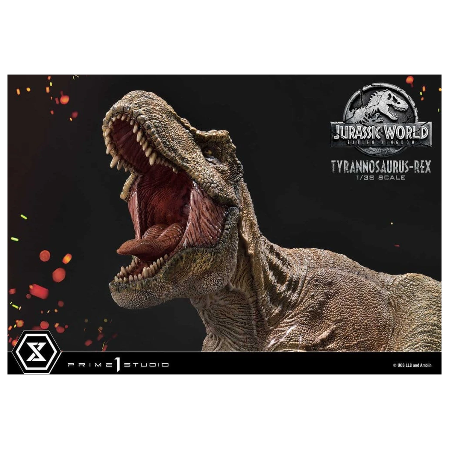 Jurassic World: Fallen Kingdom (Film) Prime Collectible Figures szobor figura 1/38 Tyrannosaurus Rex 23 cm termékfotó