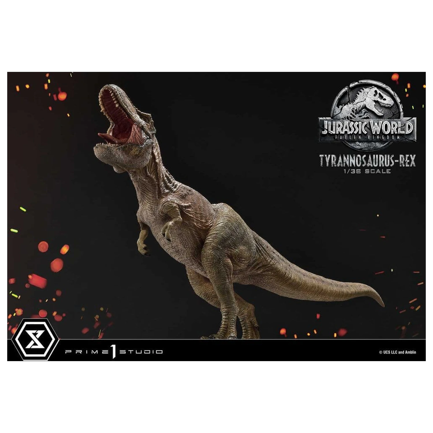 Jurassic World: Fallen Kingdom (Film) Prime Collectible Figures szobor figura 1/38 Tyrannosaurus Rex 23 cm termékfotó